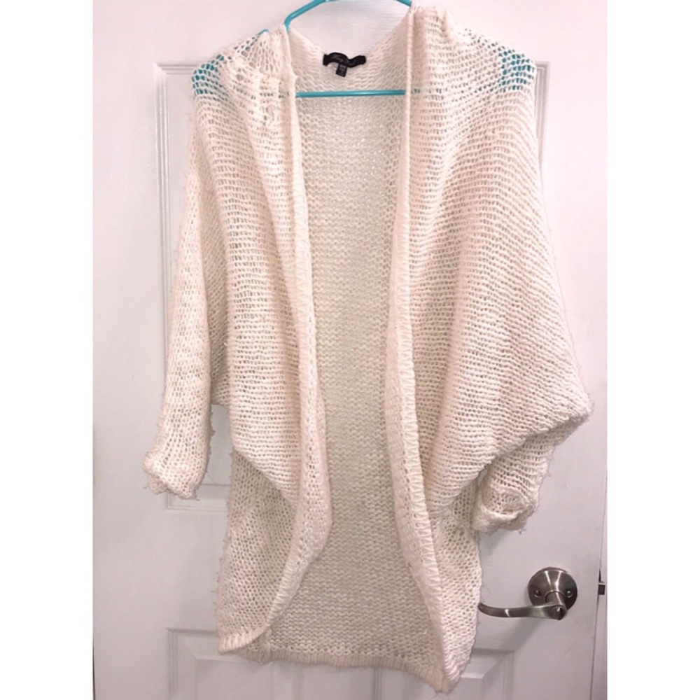 Cozy white sweater feels like clouds